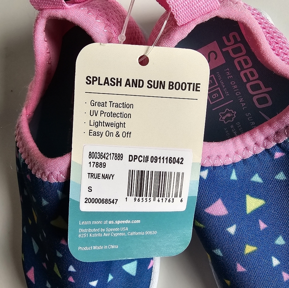 Speedo Infant Splash and Sun Water Shoes Small (5-6) NEW - Picture 7 of 8